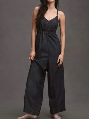 Pilcro denim empire Wide-Leg Jumpsuit NWT